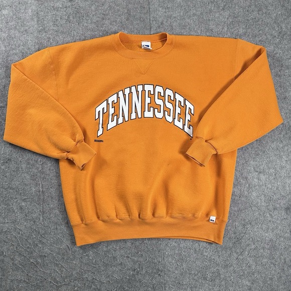 Russell Athletic Other - VTG Tennessee Russell Athletic Orange Blue Lettering Crewneck Sweatshirt SZ XL